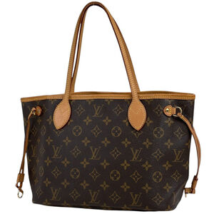 LOUIS VUITTON Authentic Brown Monogram Neverfull PM Tote Bag